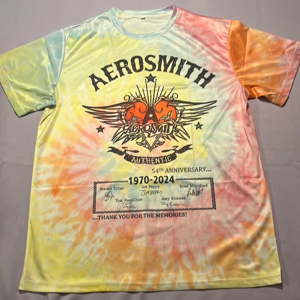 Aerosmith tie-dye shirt